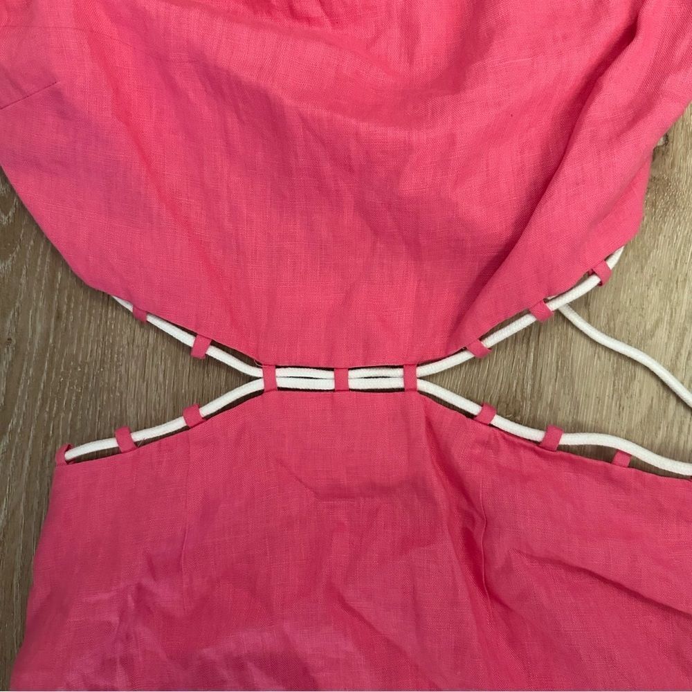 STAUD MATTEO DRESS Pink Size 10 - Picture 13 of 14